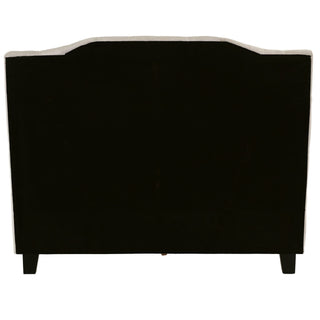 Modern Bed Frame With Tufted Upholstered Headboard