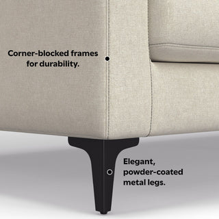 Ava - Mid Century Sofa, Upholstered