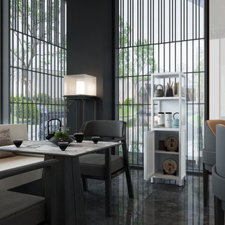 Storage Cabinet With Tall Tower, Multifunctional For Bathroom