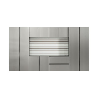 Nova Series - Garage Cabinet Set A With Soft Closing Doors - Metallic Gray