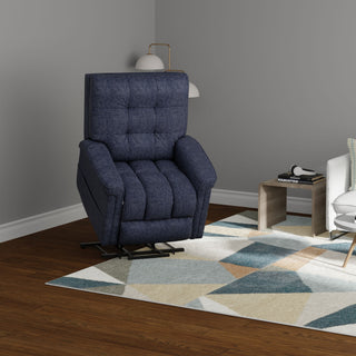 Velour - Power Lift Chair - Blue