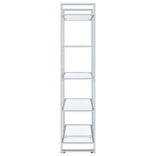 Colfax - 5 Shelf Bookshelf - Clear