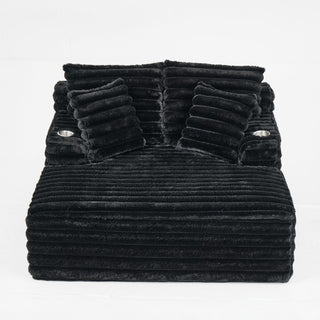 Oversized Chaise Lounge Chair Indoor With Pillows For Living Room