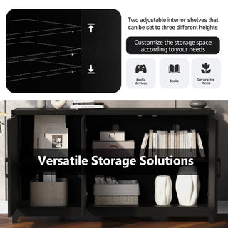 TV Stand, Media Console Cabinet With 2 Spacious Storage Space