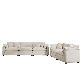 Elegant Oversized Sectional Sofa Set With Deep Seats And Flexible Layout