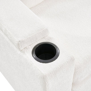 Pull Out Sofa Bed Loveseat With Twin Mattress, Cup Holders And Arm Storage