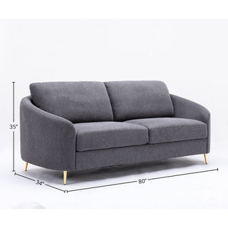Yuina - 3 Pieces Living Room Set - Gray