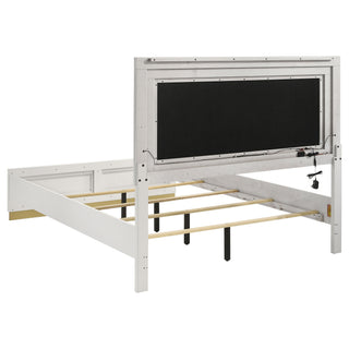 Sophia - Panel Bed With LED Headboard