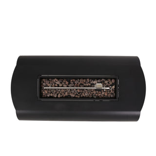 Vernon - Rectangle Fire Pit 50, 000 Btu - Dark Gray