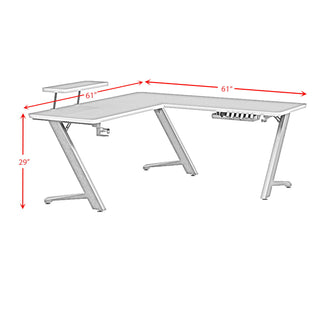 Waterside - L-Shape Desk - Black