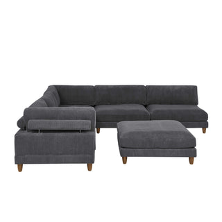 Modern Modular Sectional With Adjustable Back Support