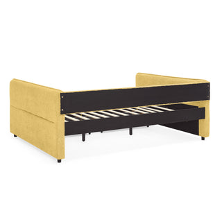 Upholstered Daybed & 2 Drawers