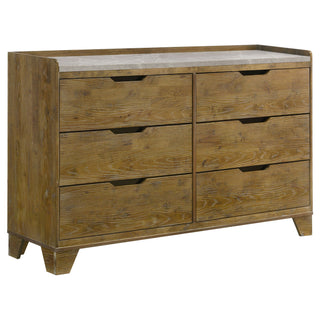 Packard - 6 Drawer Dresser - Oak