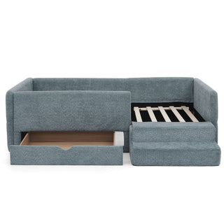 Safe Kids Bed With Guardrails And Storage
