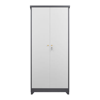 Outdoor Cabinet, Large Capacity Storage Vertical Tall Design With Shelves And Secure Lock
