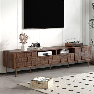 TV Stand With 2 Drawers, Media Console Table, Storage Cabinet With Cable Management