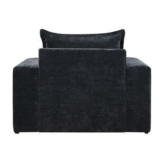 Upholstered Accent Chair With Wide Armrests And Ergonomic Back Support