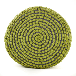 River - Handcrafted Cylindrical Pouf Water Resistant Fabric