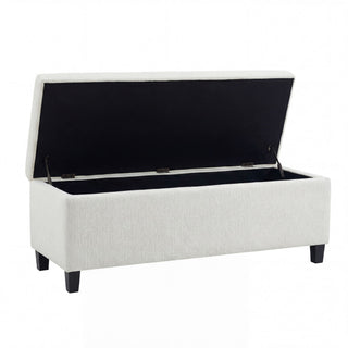 Upholstered Storage Ottoman Bench