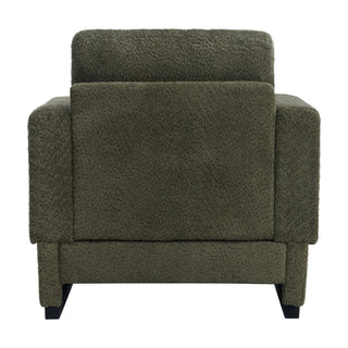 Upholstered Accent Armchair With Square Arm