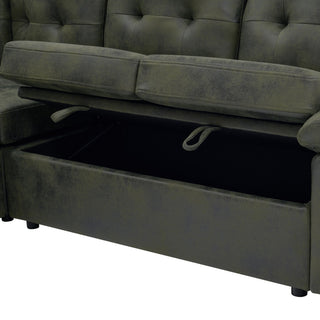 Convertible Sectional Sofa Bed & Pull Out Sleeper And Storage