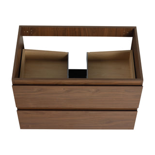 Wall Mounted Bathroom Vanity With Sink, 2 Soft Close Drawers