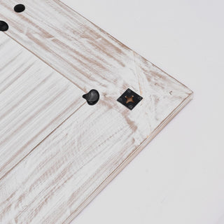 Handcarved Rectangle Mirror Accent With 3mm Glass - Antique White