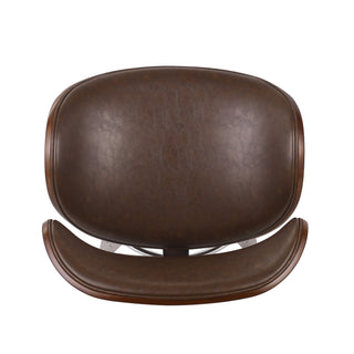 Lumos - Mid Century Modern Upholstered Swivel Barstool