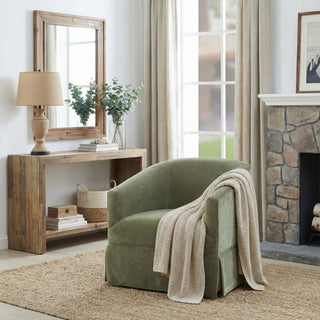 Elm - Skirted Swivel Chair