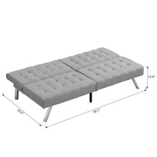 Comfortable Futon Sofa Bed - Gray