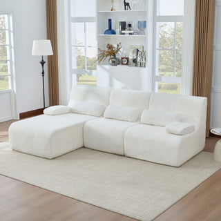 Oversized Sectional Sofa, Living Room Seating With Modular Design