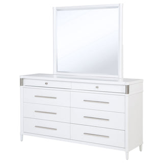 Robinson - 8 Drawer Dresser With Mirror - White