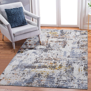 Payas - 8' X 10' Abstract Area Rug - Ivory / Navy
