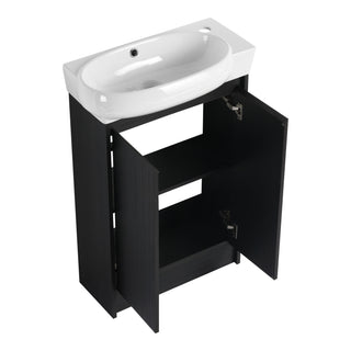 Freestanding Bathroom Vanity & Sink, Soft Close Doors