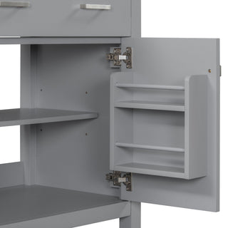 Bathroom Vanity With Ceramic Sink, Modern Single Bathroom Cabinet With 2 Doors And A Shelf, Soft Close Doors