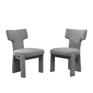 Armless Curved Back Accent Chairs