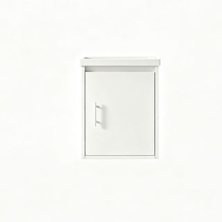 Floating Bathroom Vanity Combo, Wall Mounted Cabinet With Sink & Soft Close Doors For Small Bathrooms