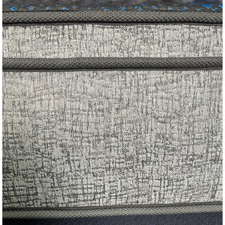 Comfort Care - 12" Hybrid Euro Top Mattress, Plush Comfort With Individual Pocketed Coil - Gray / Blue - Twin