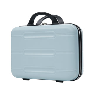 6 Piece Lightweight Hardshell Luggage Set With Double Spinner Wheels, Password Lock