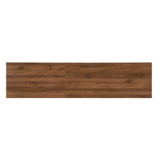 TV Stand With LED Lighting, Soft Closing Hinges, Cable Management - Walnut