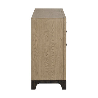 8 Drawer Dresser With Feet And Pulls - Brown