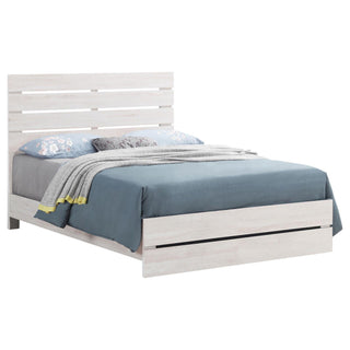 Slatted Headboard Panel Bed