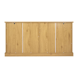 Sideboard Cabinet With 4 Drawers And 4 Arched Glass Doors