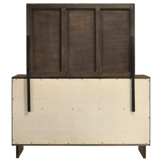Hemlock - 6 Drawer Dresser With Mirror - Brown