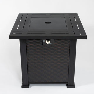 Square Fire Pit Table - Brown