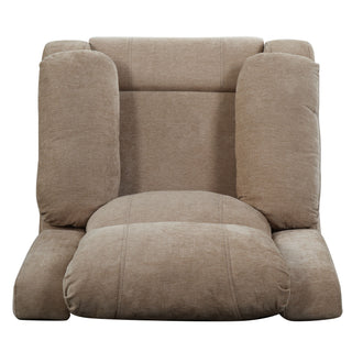 Upholstered Manual Recliner Chair With 3 Adjustable Backrest Positions