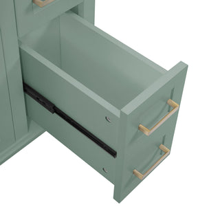 Modern Bathroom Vanity With Sink, Storage Cabinet, Soft Close Doors, Deep & Standard Drawers
