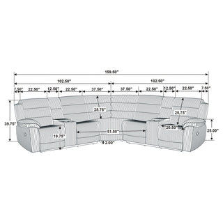 Kendra - Reclining Sectional Sofa