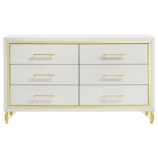 Chesney - 6 Drawer Bedroom Dresser - White