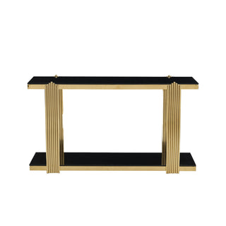 Console Table With Double Tier Storage